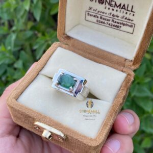 Natural Emerald 925 Sterling Silver Handmade Ring