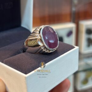 Natural Ruby Handmade Ring with 925 Sterling Silver