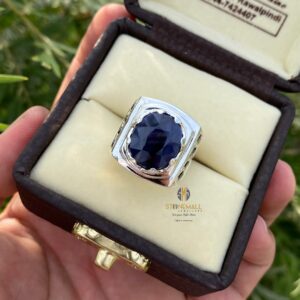 Natural Blue Sapphire 925 Sterling Silver Handmade Ring