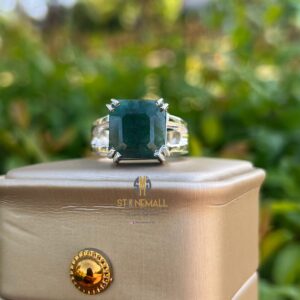 Natural Zambian Emerald 925 Sterling Silver Handmade Ring