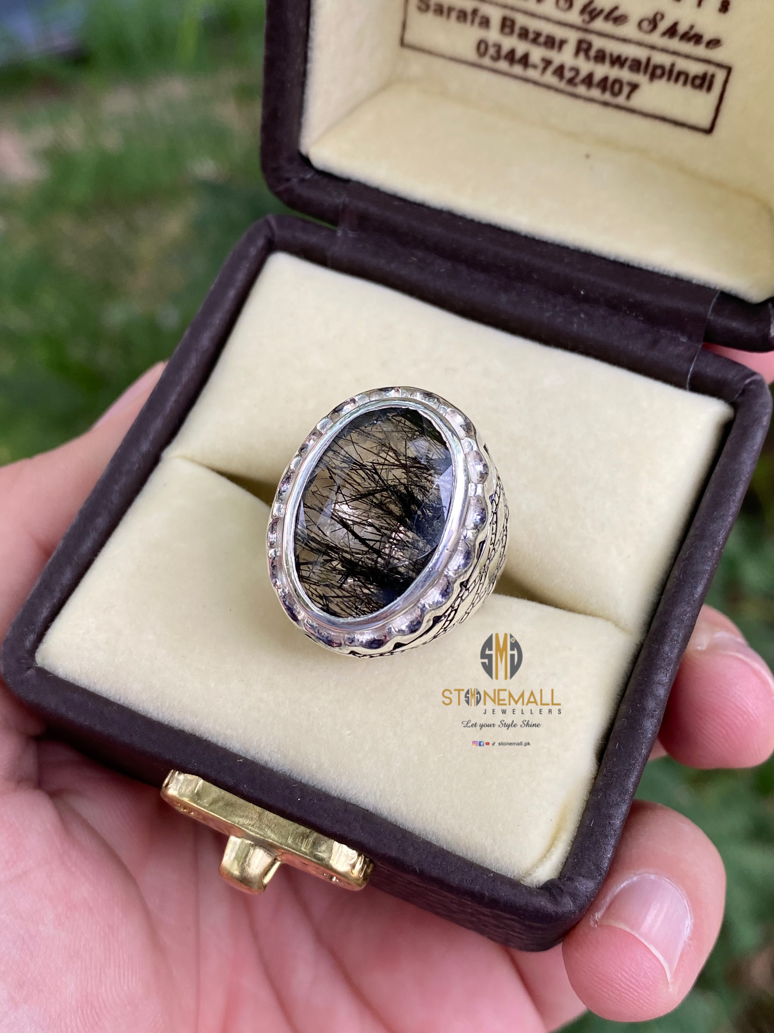 Natural Rutilated Quartz 925 Sterling Silver Handmade Ring - Image 2