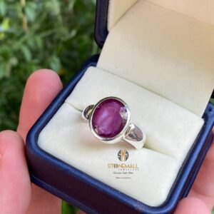 Natural Ruby 925 Sterling Silver Handmade Ring