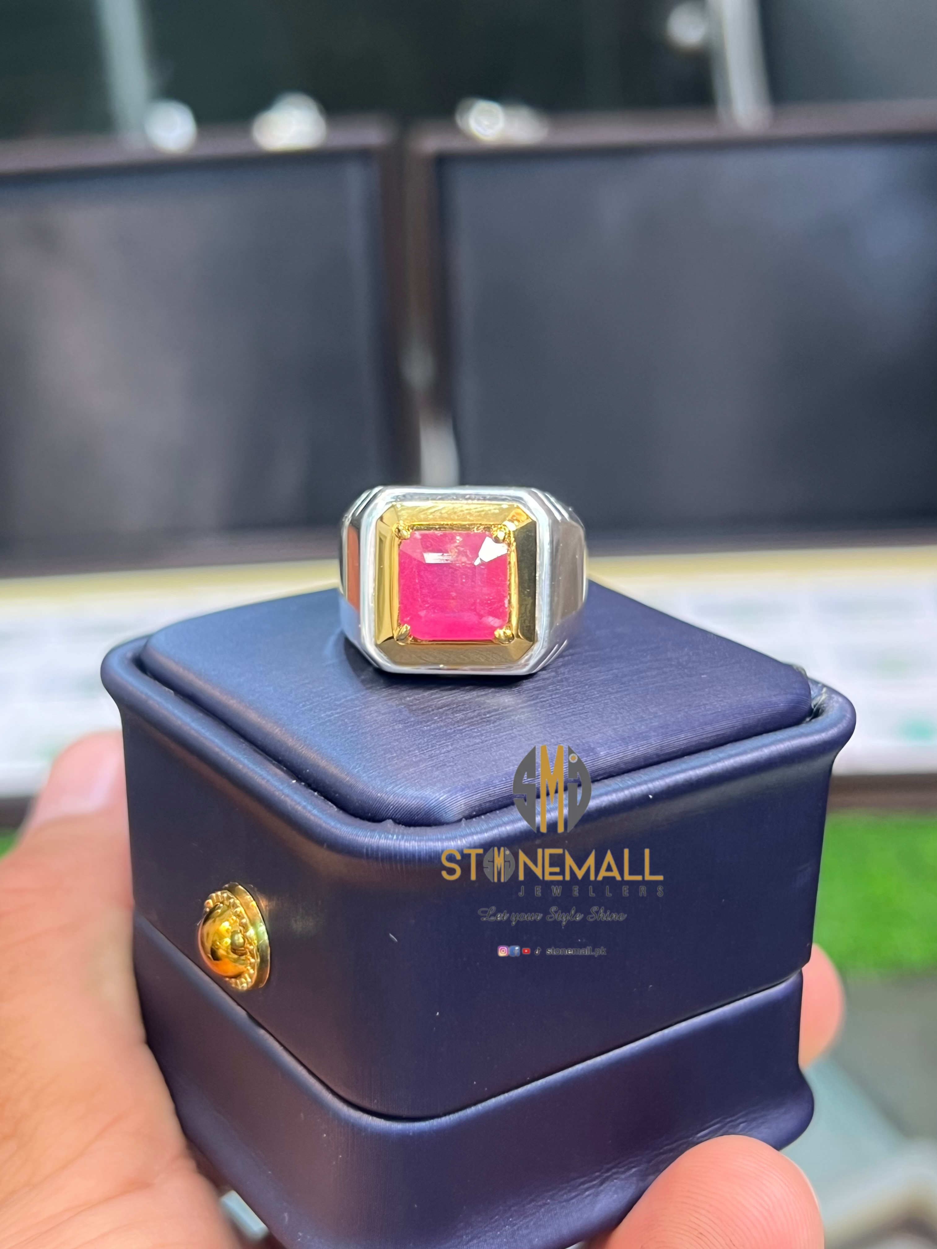 Natural Ruby 925 Sterling Silver Handmade Ring