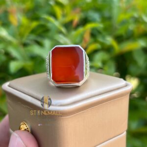 Natural Yamni Agate 925 Sterling Silver Irani Design Handmade Ring