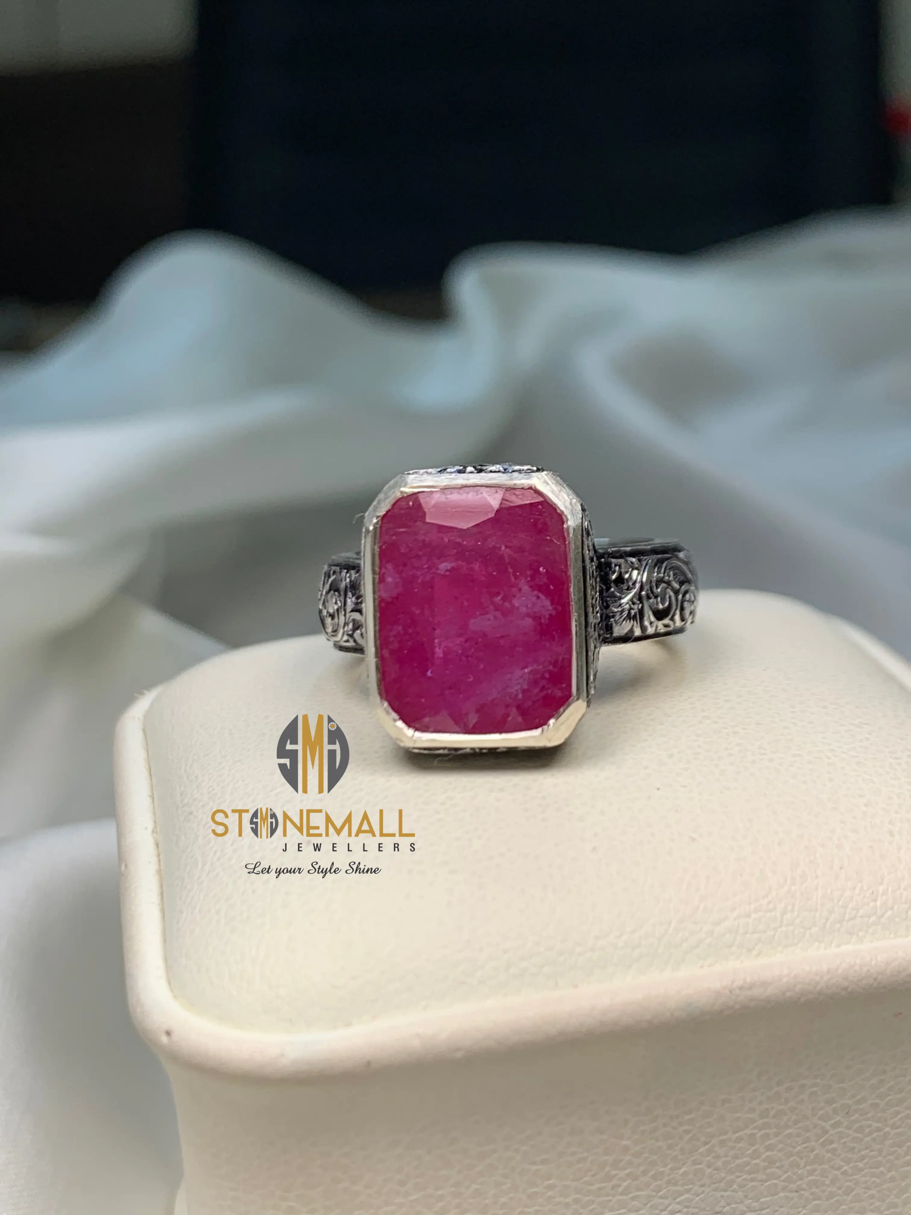 Natural African Ruby (Yaqoot) 925 Sterling Silver Handmade Ring
