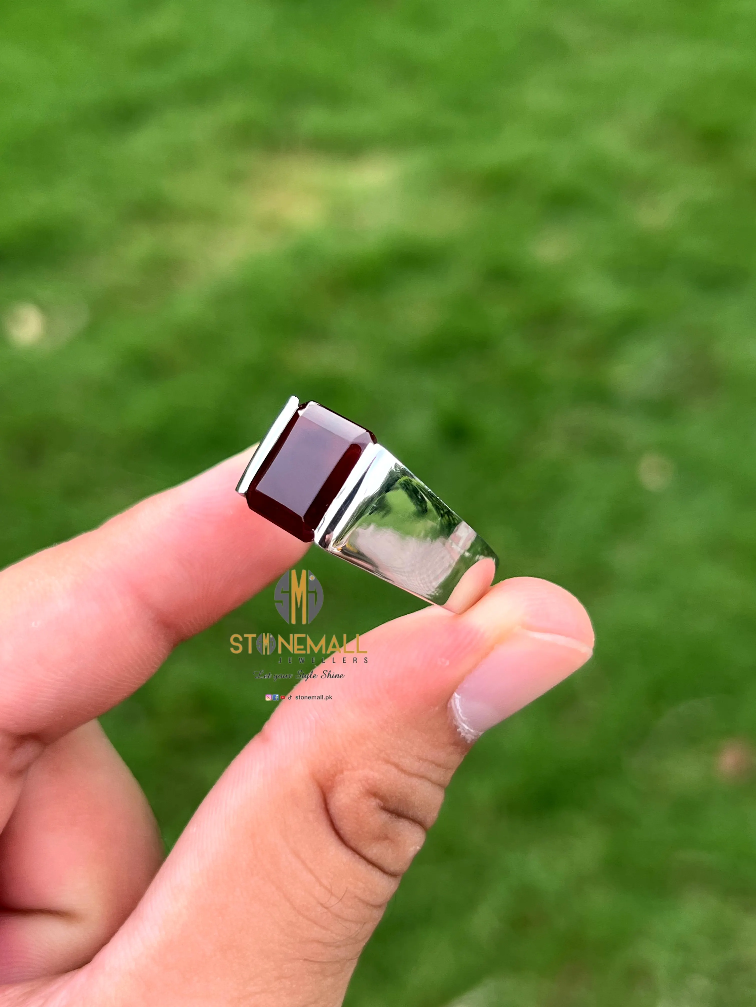Natural Yemeni Agate (Aqeeq) 925 Sterling Silver Ring - Image 3
