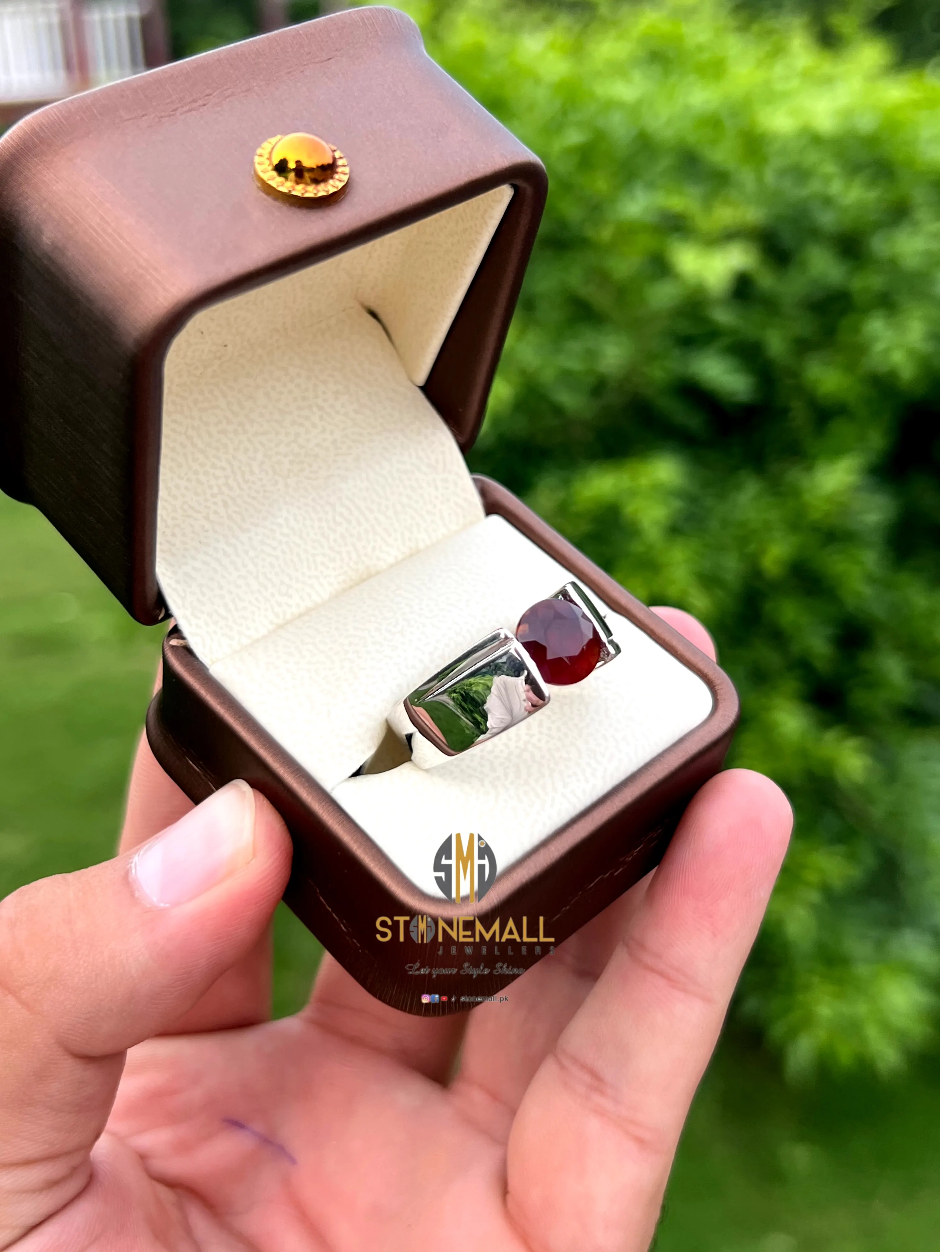 Natural Yemeni Agate (Aqeeq) 925 Sterling Silver Ring - Image 4