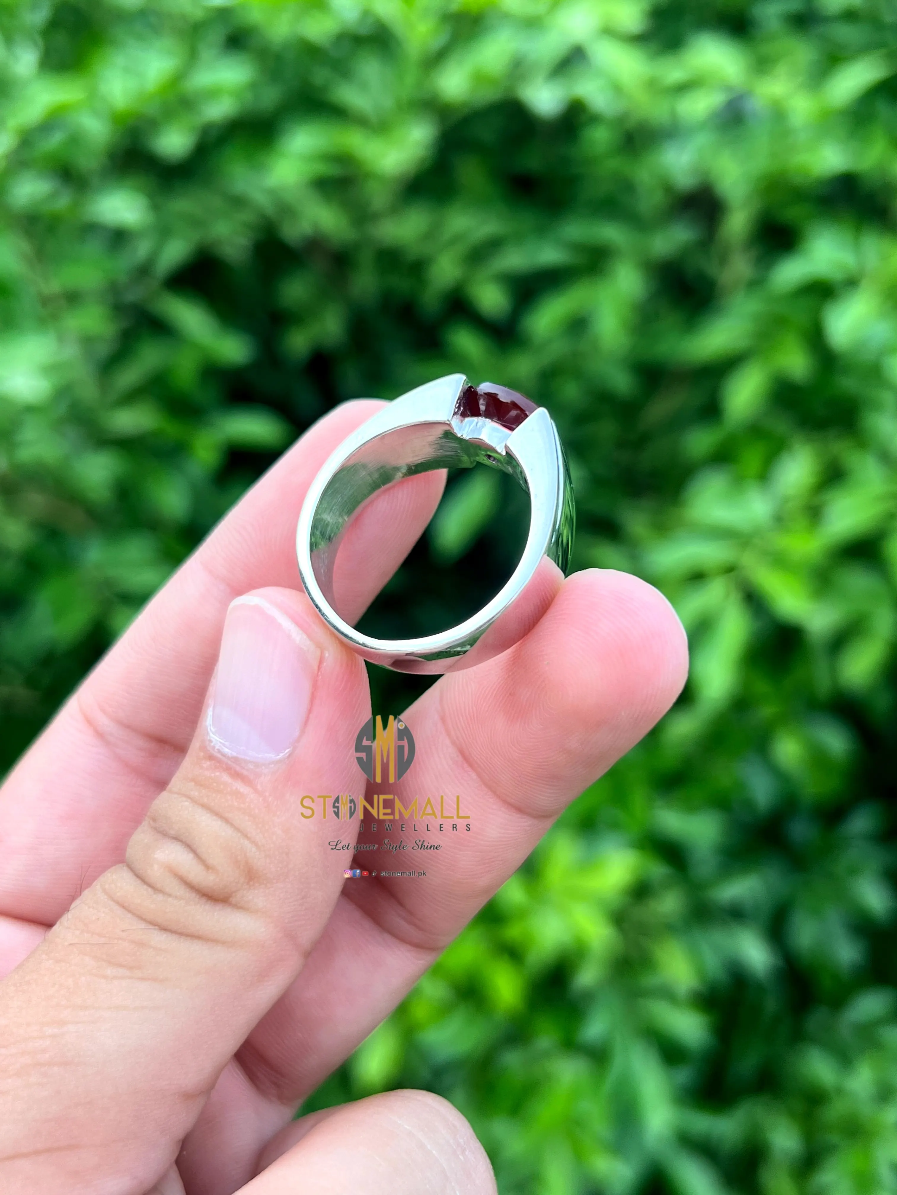 Natural Yemeni Agate (Aqeeq) 925 Sterling Silver Ring - Image 5