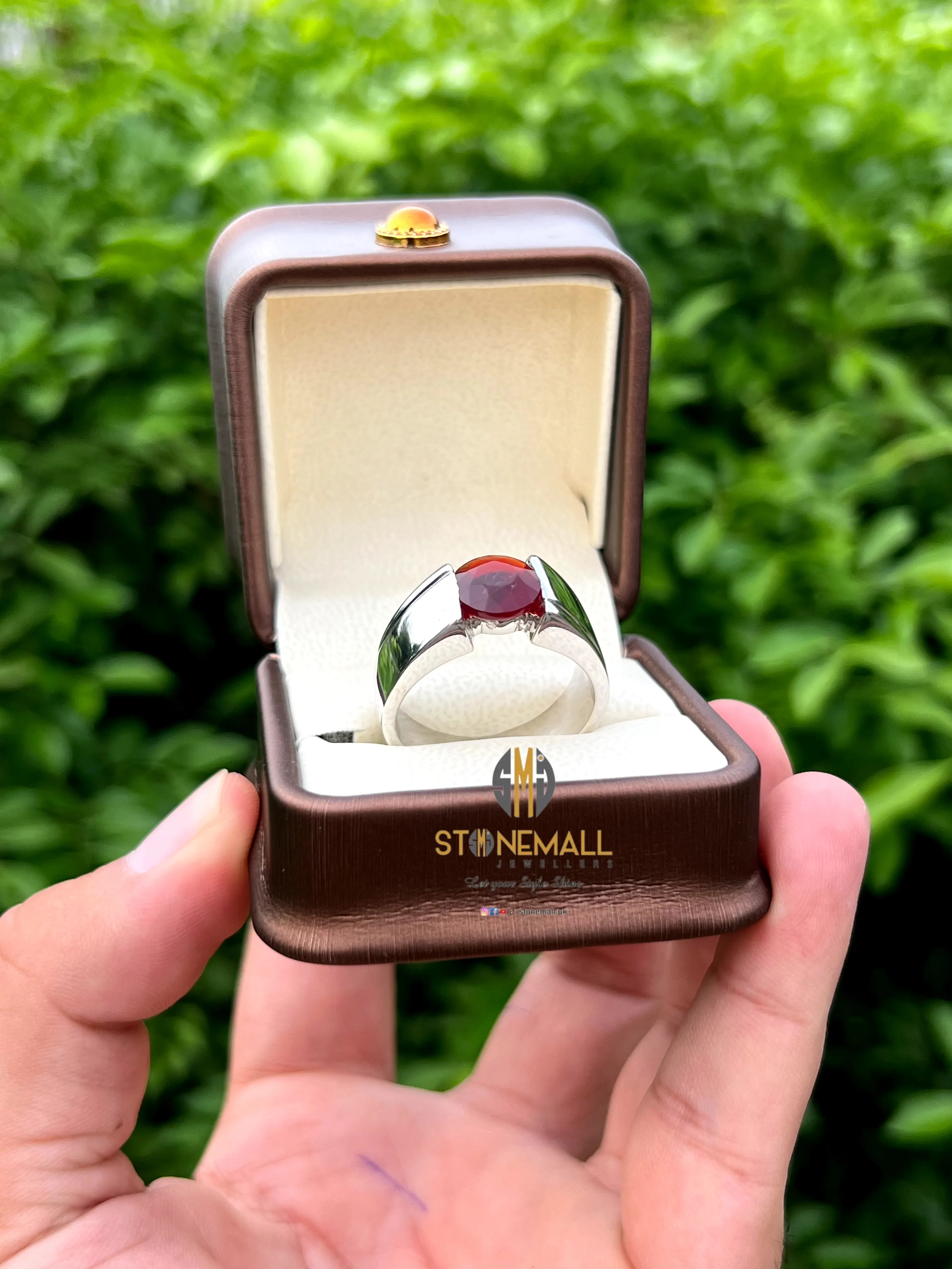 Natural Yemeni Agate (Aqeeq) 925 Sterling Silver Ring - Image 3
