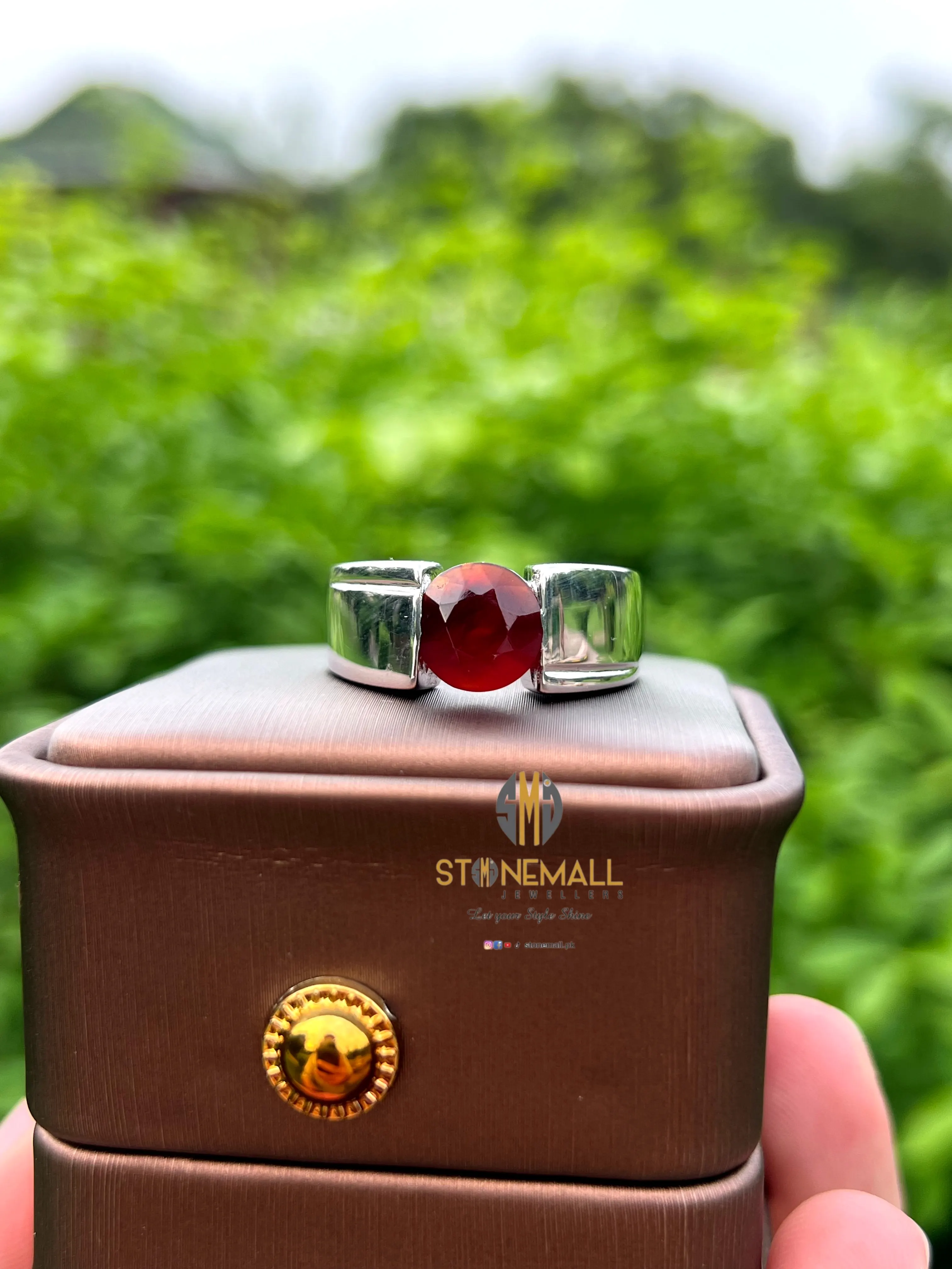 Natural Yemeni Agate (Aqeeq) 925 Sterling Silver Ring