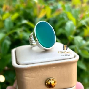 Natural Yemeni Agate (Aqeeq) 925 Sterling Silver Ring