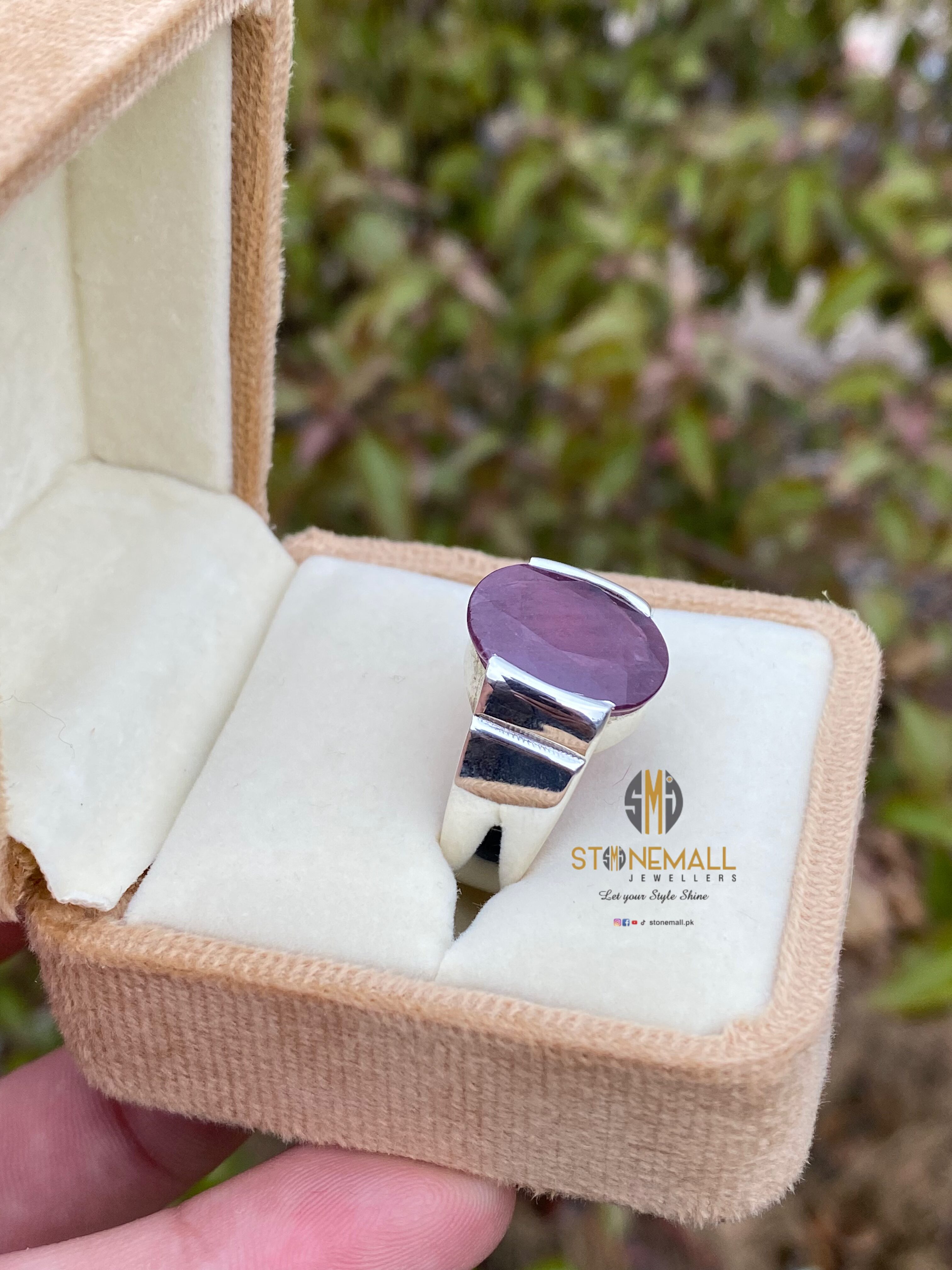 Natural African Ruby (Yaqoot) 925 Sterling Silver Handmade Ring - Image 6