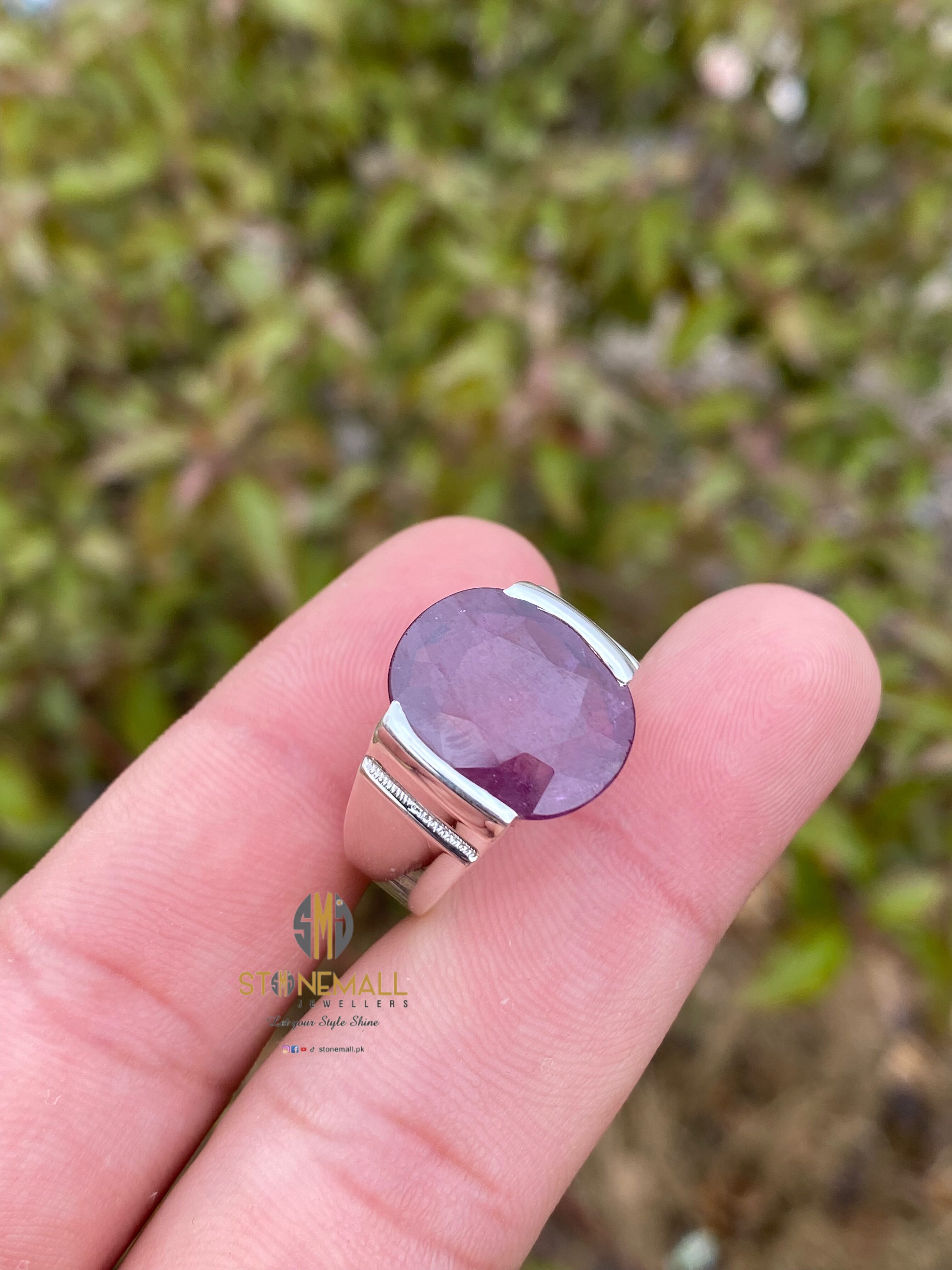 Natural African Ruby (Yaqoot) 925 Sterling Silver Handmade Ring - Image 2