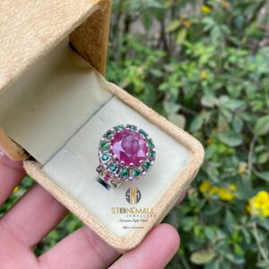 Natural African Ruby (Yaqoot) 925 Sterling Silver Handmade Ring