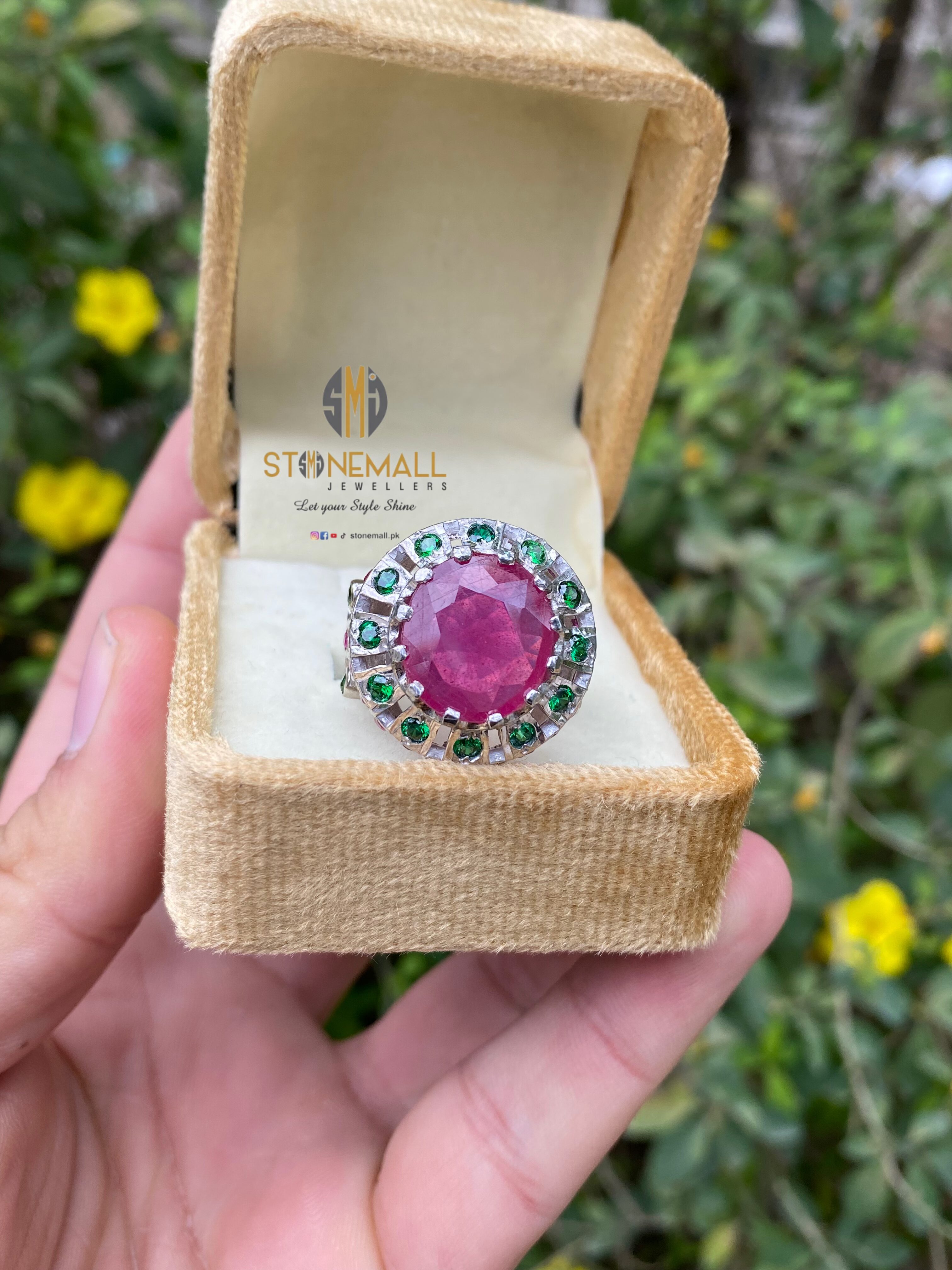 Natural African Ruby (Yaqoot) 925 Sterling Silver Handmade Ring - Image 2