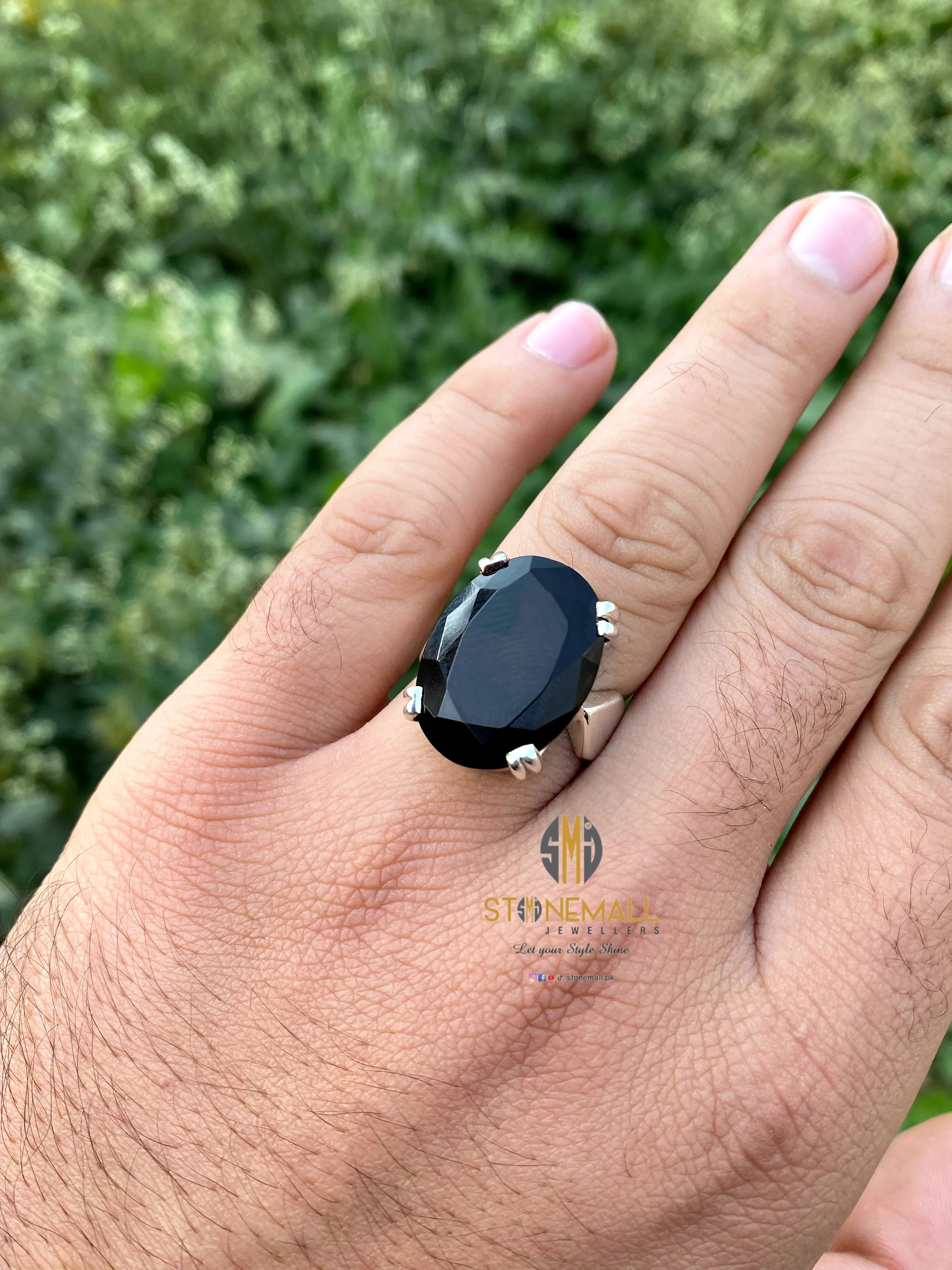 Natural Yemeni Agate (Aqeeq) 925 Sterling Silver Ring - Image 3